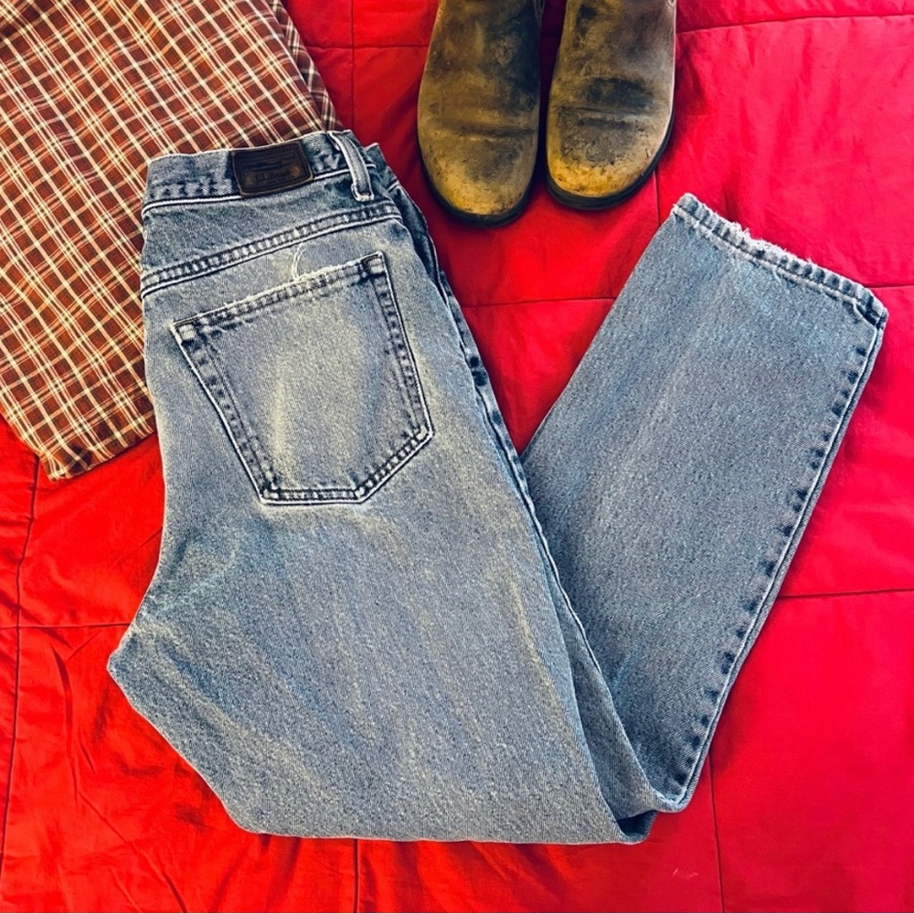 LLBean mom jeans